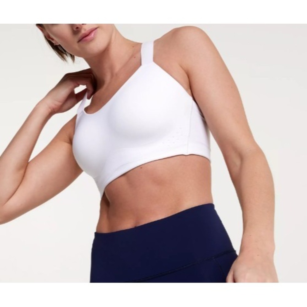 Calia Womens White Empower High Support Sports Bra Size 42E NWT